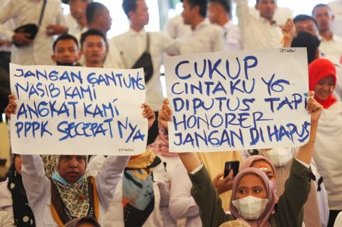 Pemprov Banten Dinilai Abai, Ribuan Honorer Gelar Aksi Damai Minta Diperjuangkan