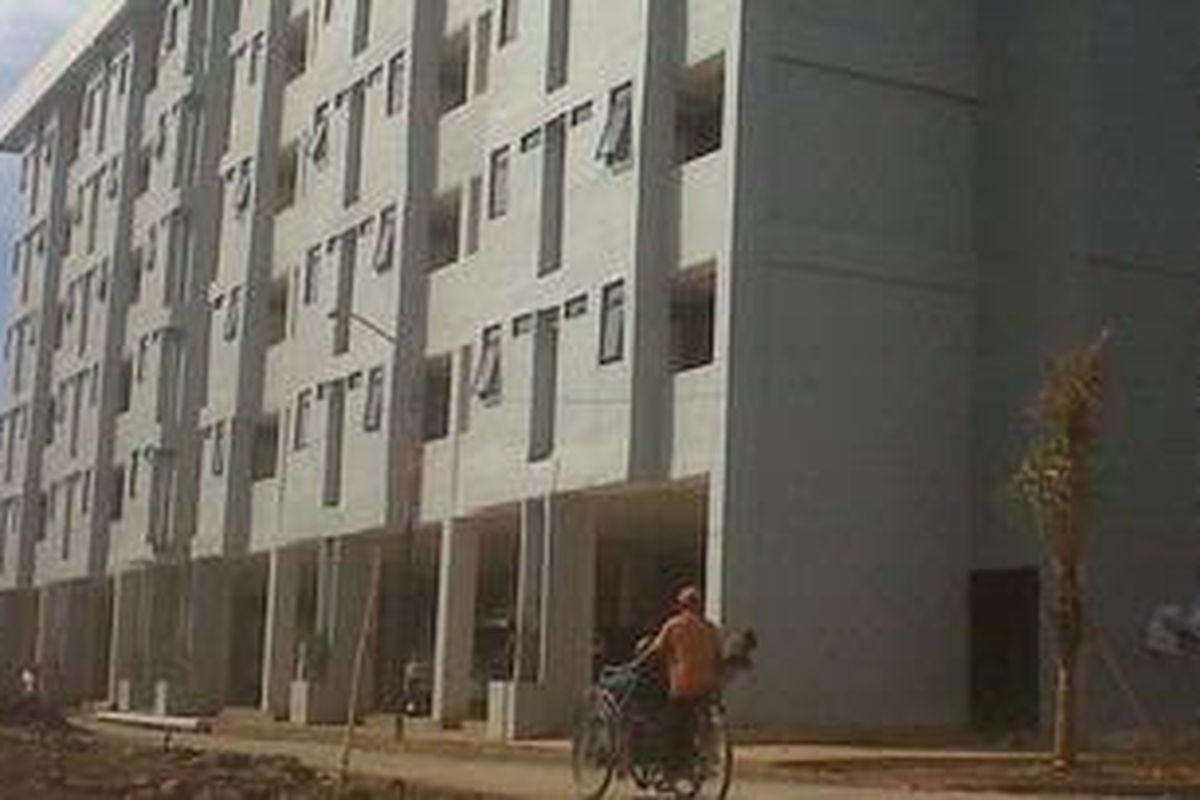 Rumah susun dederhana sewa Pluit, Penjaringan, Jakarta Utara, Kamis (21/2/2013).