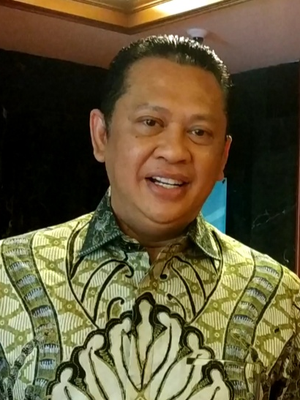 Wakil Koordinator Bidang (Wakorbid) Pratama Partai Golkar Bambang Soesatyo di Kompleks Parlemen, Senayan, Jakarta, Selasa (22/10/2019).