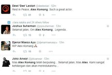 Ucapan Duka untuk Alex Komang Penuhi Linimasa Twitter