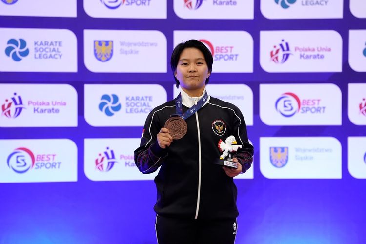 Karateka Putri Indonesia Raih Perunggu pada Kejuaraan Dunia Karate Junior 2026