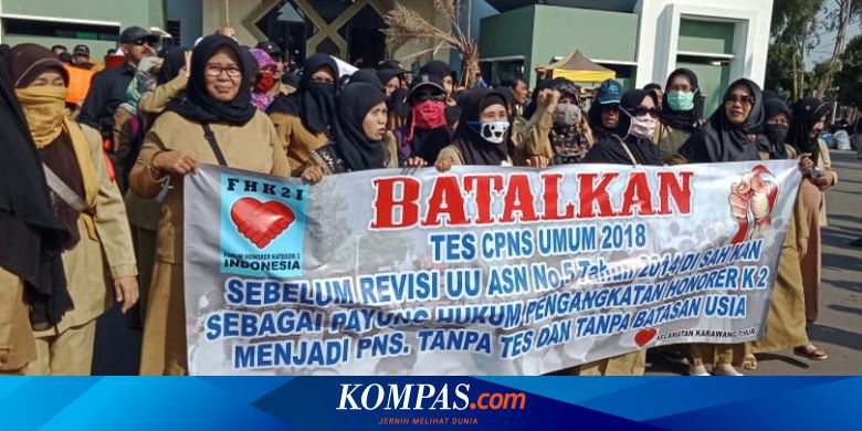 Ratusan Tenaga Honorer K2 Minta Pemda Tolak Seleksi Cpns 2018