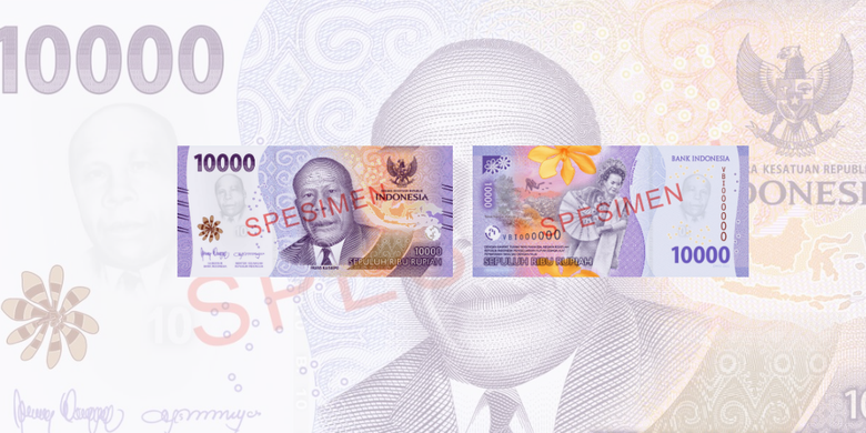 Gambar uang baru 2022 Rp 10.000.