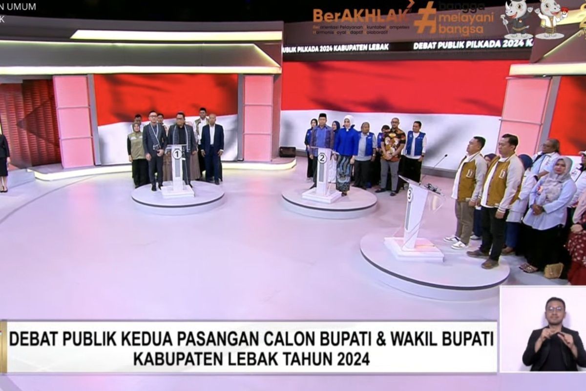 Debat Pilkada Lebak, Hasbi Janji Perbaiki Infrastruktur, Dede Beri Beasiswa, Sanuji Siapkan Bus Healing