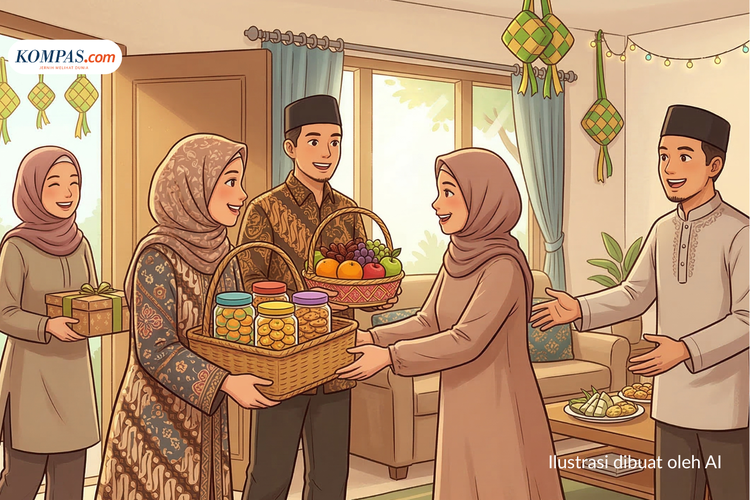 Ilustrasi 100 Ucapan Terima Kasih Bingkisan Lebaran, Kata-kata yang Sopan, Tulus, dan Penuh Doa