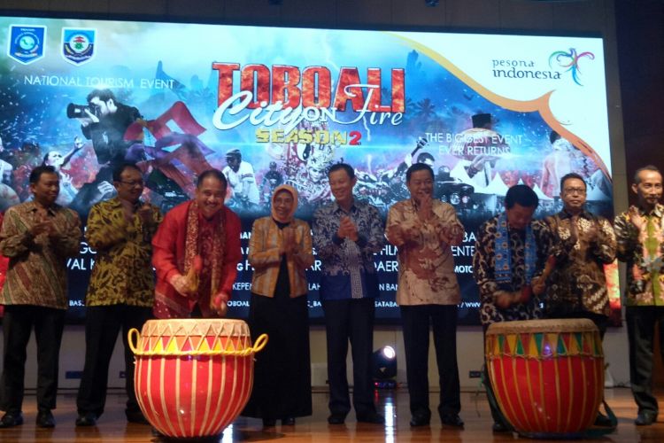 Festival budaya Taboali City on Fire Season 2 di launching di Gedung Kementerian Pariwisata, Rabu (26/7/2017).