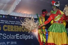 Pemukulan Dolo-dolo Tandai Perayaan Gerhana Matahari Total di Ternate