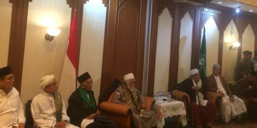 Sejumlah kiai dari berbagai wilayah di Indonesia berkumpul untuk menyikapi situasi terakhir jelang Pemilu Presiden 2019 di kantor PBNU, Sabtu (4/8/2019). Pertemuan menghasilkan kesepakatan agar Cak Imin menjadi cawapres bagi Jokowi.