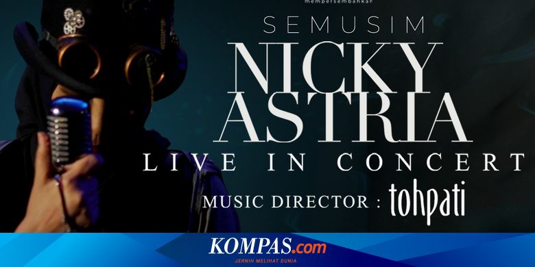 Konser Nicky Astria Digelar di Balai Sarbini 8 Oktober 2022