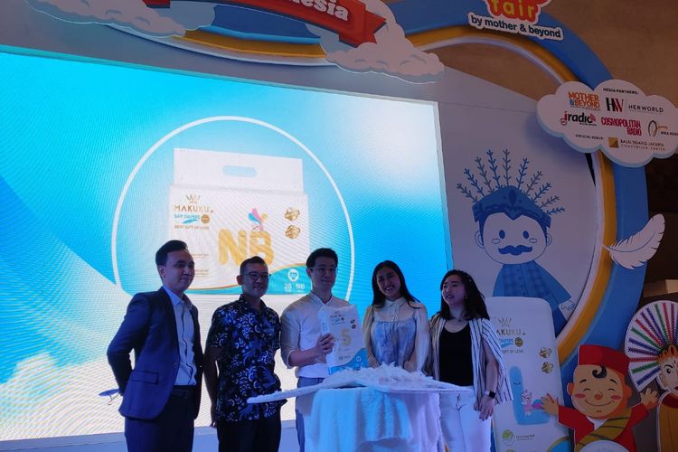 Peluncuran Makuku SAP Diapers Pro Care di JCC Senayan Jakarta, Kamis (13/10/2022).