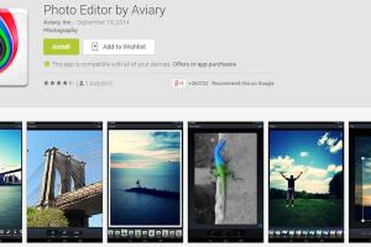 Aplikasi Aviary di Play Store