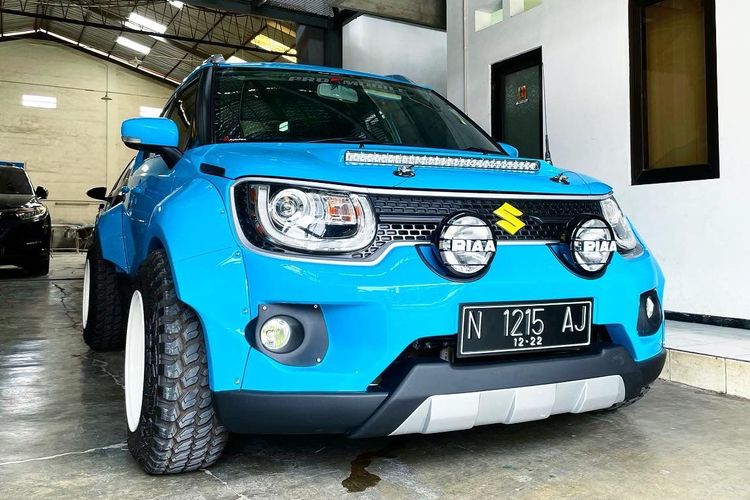 Modifikasi Suzuki Ignis bergaya mini offroad