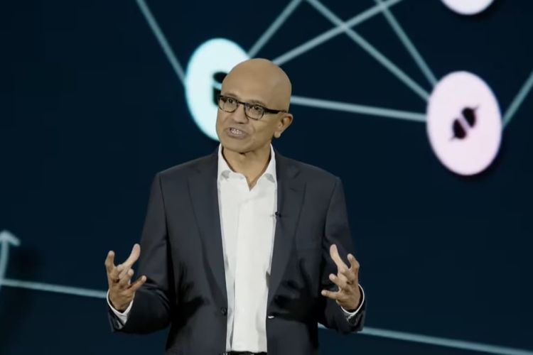 CEO Microsoft Satya Nadella dijadwalkan akan menghadiri acara Microsoft Build: AI Day di Jakarta Convention Center, Jakarta Pusat, hari ini Selasa (30/4/2024).