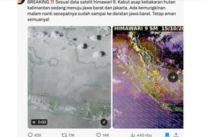 Langit Jabodetabek dan Surabaya Abu-abu, Benarkah Asap Karhutla Sudah Sampai Jawa? Ini Kata BMKG