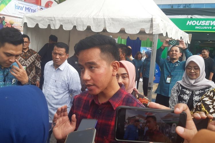 Wali Kota Solo Gibran Rakabuming Raka di Solo, Jawa Tengah, Rabu (22/2/2023).