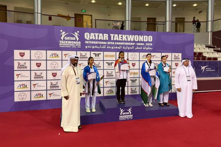 Balqis Nur Afiati Raih Emas di Qatar Taekwondo International Open 2026