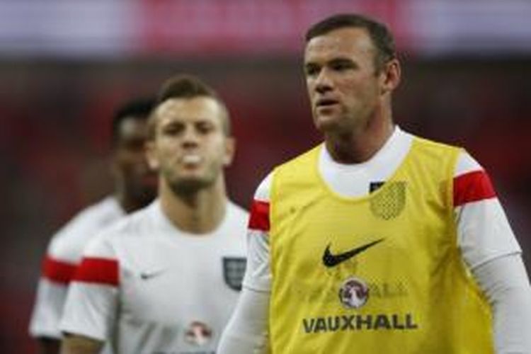 Striker tim nasional Inggris, Wayne Rooney.