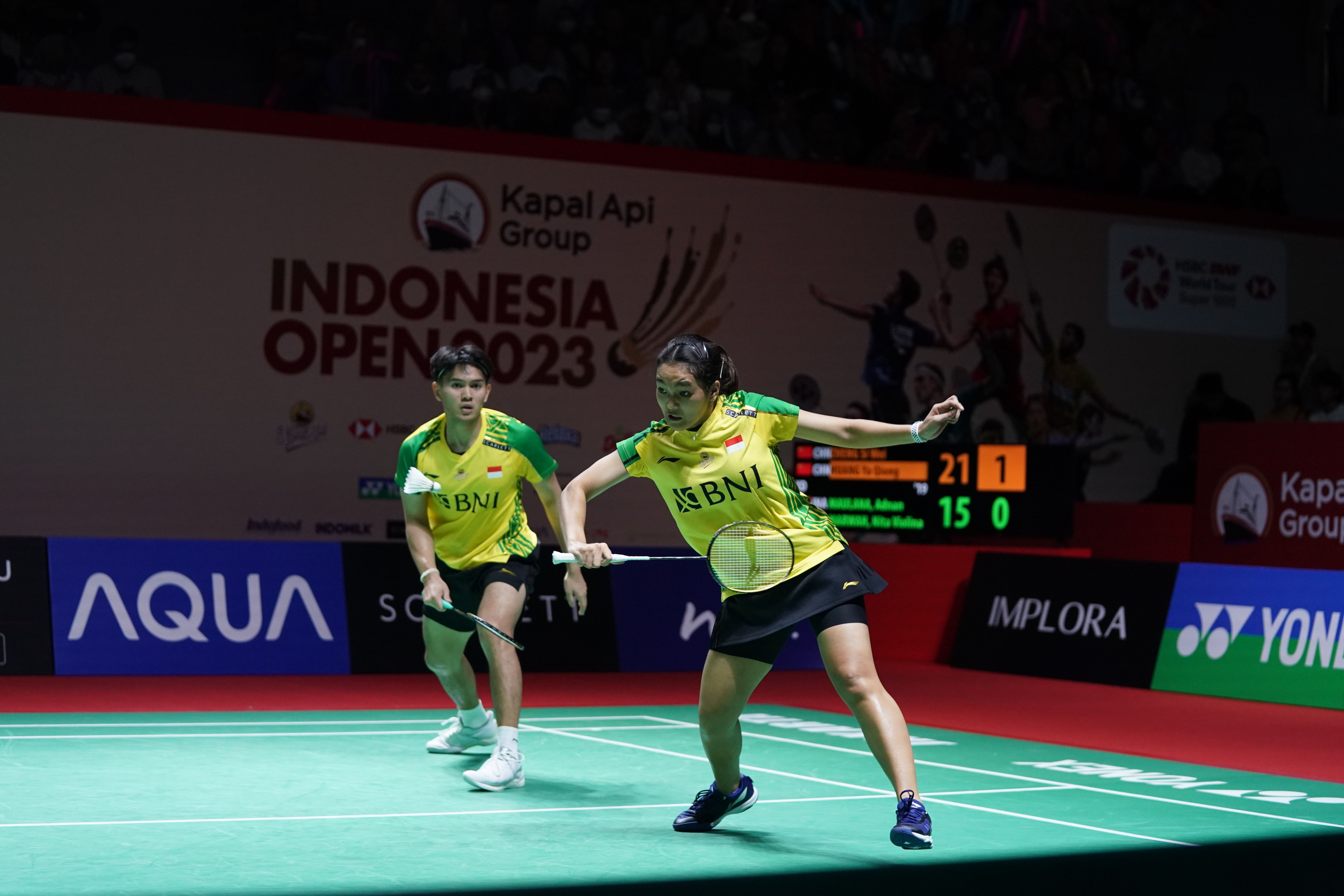 Hasil Indonesia Open 2023: Adnan/Nita Disingkirkan Nomor 1 Dunia