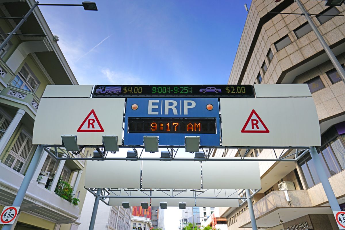 Ilustrasi ERP atau jalan berbayar