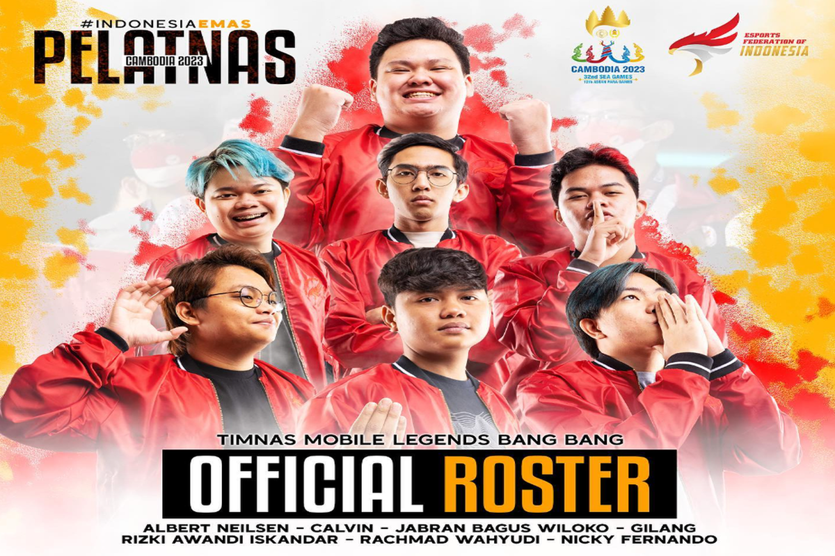 Roster timnas Mobile Legends Indonesia di SEA Games 2023 Kamboja