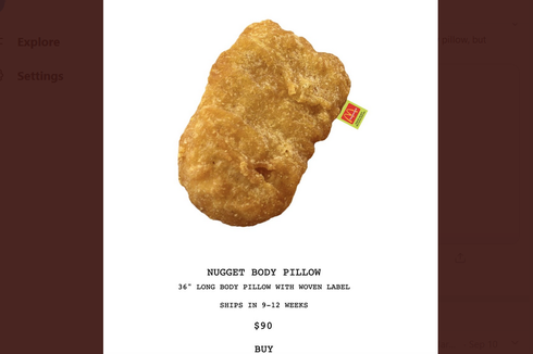 Bantal Chicken McNugget McD x Travis Scott Viral, Harga Jadi Rp 6 Juta