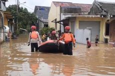 Perumahan Griya Setu Permai Kabupaten Bekasi Tergenang Banjir Kiriman Kali Cisadang