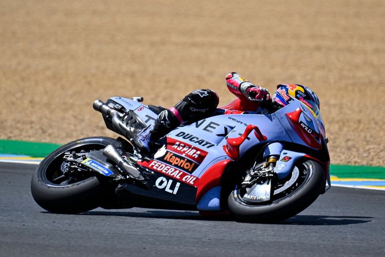 Enea Bastianini saat berlaga pada MotoGP Prancis 2022
