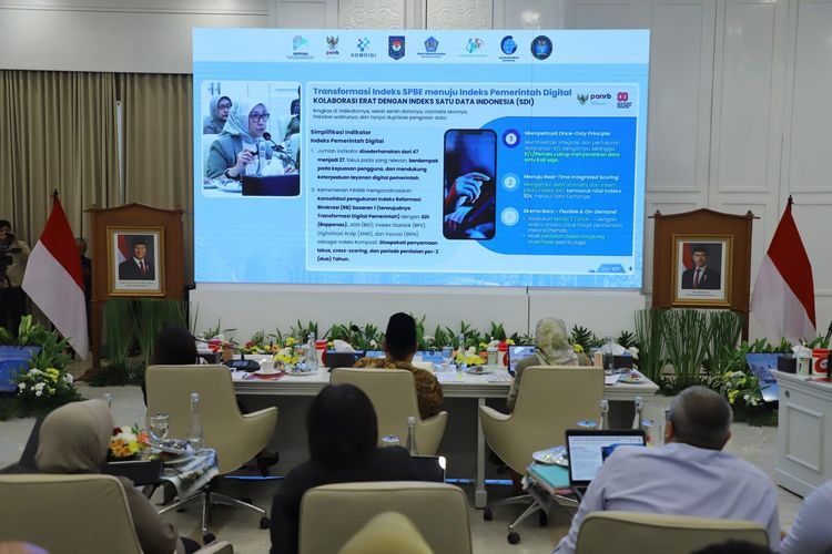 Rapat Dewan Pengarah Satu Data Indonesia (SDI), di Kantor Kementerian PPN/Bappenas, Rabu (20/08/2025).