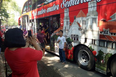 Tak Hanya Berwisata, Bus Tingkat di Semarang Bagus untuk Selfie