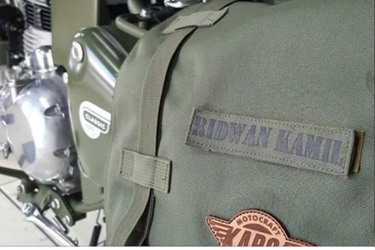 Salah satu foto motor Gubernur Jawa Barat Ridwan Kamil yang diunggah di akun @ridwankamil. Unggahan ini mengundang perhatian dari ribuan warganet.