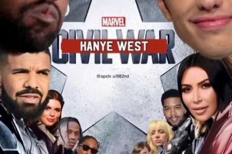 Poster civil war versi Kanye West