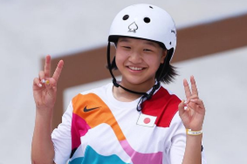 Skater Jepang Umur 13 Tahun Cetak Sejarah di Olimpiade Tokyo