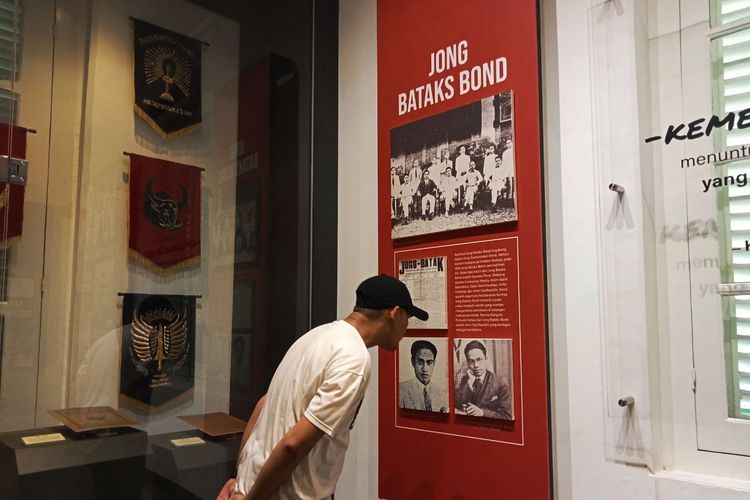 Pengunjung di Museum Sumpah Pemuda, Jakarta Pusat, Rabu (25/10/2023).
