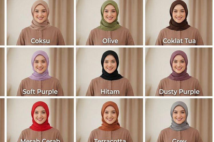 Baju Mocca Cocok dengan Jilbab Warna Apa? Ini 12 Rekomendasinya