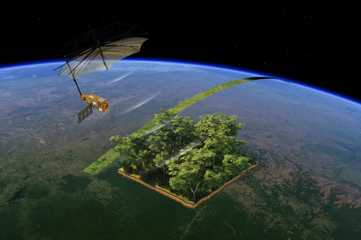 Ilustrasi Satelit Biomassa 