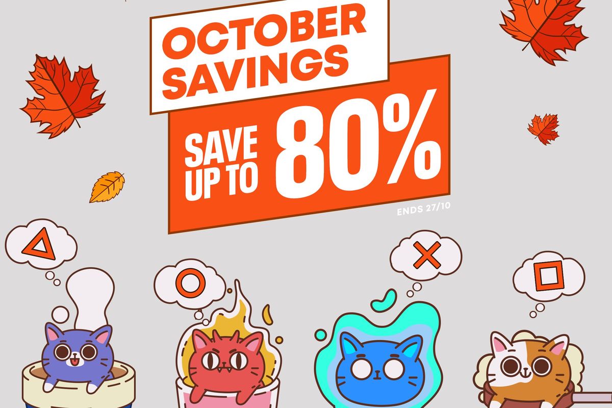 Ilustrasi ajang pesta diskon October Savings yang digelar Sony di PlayStation Store.