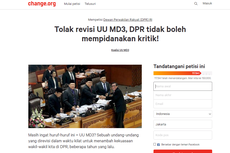 Dalam 24 Jam, Petisi Tolak Revisi UU MD3 Tembus 117.000 Dukungan