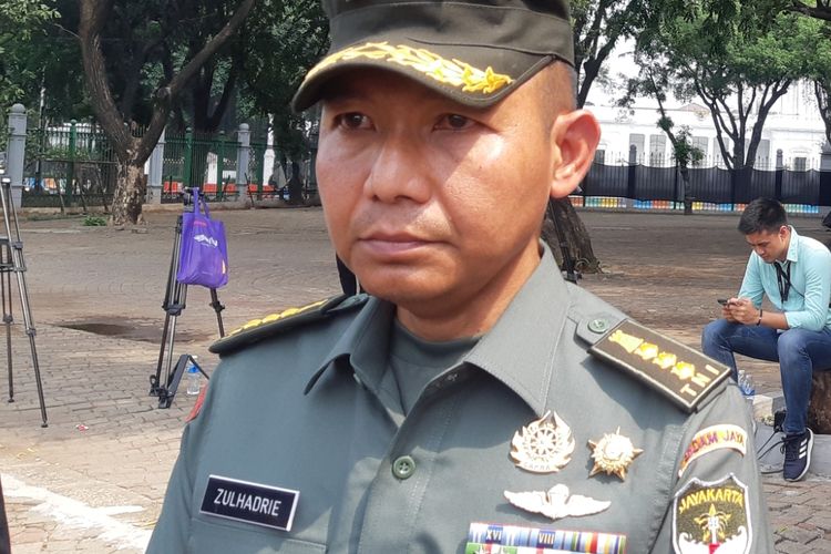 Kapendam jaya Kapendam Jaya Kolonel Zulhadrie di Monas, Jakarta Pusat, Selasa (3/12/2019)