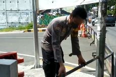 Pembatas Jalan Jembatan Tunggulmas di Kota Malang Dirusak Orang Tak Dikenal