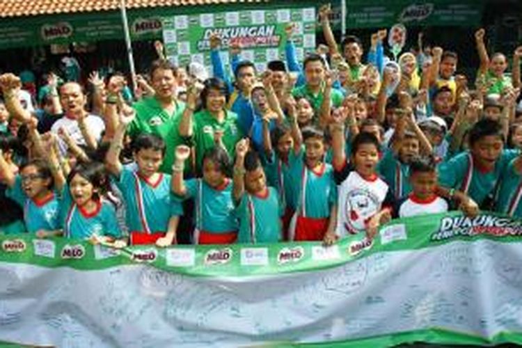Melalui gerakan Energi Merah Putih, Nestlé MILO  mengajak seluruh masyarakat Indonesia memberi dukungan kepada para atlet yang akan bertanding di SEA Games XXVIII/Singapura. 