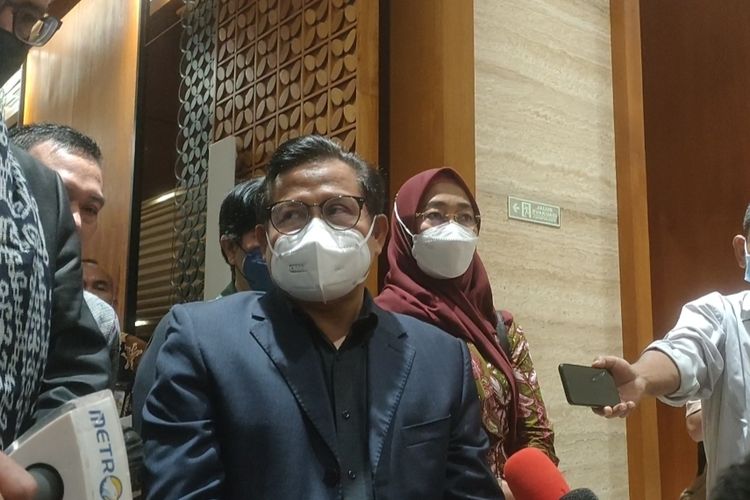 Wakil Ketua DPR Muhaimin Iskandar saat bertemu Duta Besar Ukraina untuk Indonesia Vasyl Hamianin di Kompleks Parlemen Senayan, Jakarta, Jumat (25/3/2022).