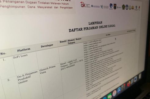 Daftar 105 Pinjol dan 20 Investasi Ilegal yang Diblokir OJK