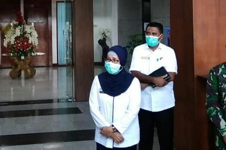 Kepala Dinas Kesehatan Provinsi Maluku, dr Meykal Pontoh saat memberikan keterangan kepada wartawan di Kantor Gubernur Maluku, Rabu (20/5/2020)