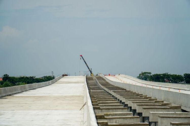 Progres konstruksi Jalan Tol Semarang-Demak Seksi 2 Sayung-Demak
