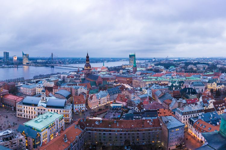 Ilustrasi Kota Riga di Latvia.