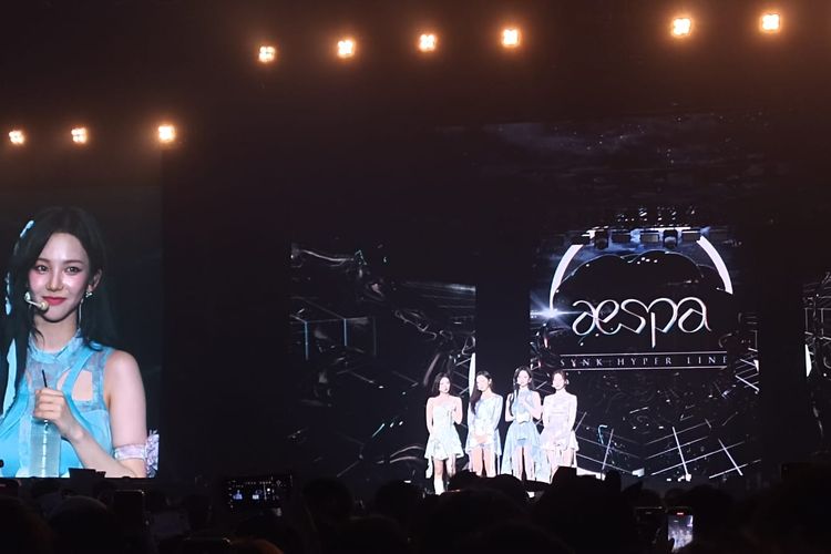 Konser aespa LIVE TOUR 2023 'SYNK: HYPER LINE' di ICE BSD, Sabtu (24/6/2023) 