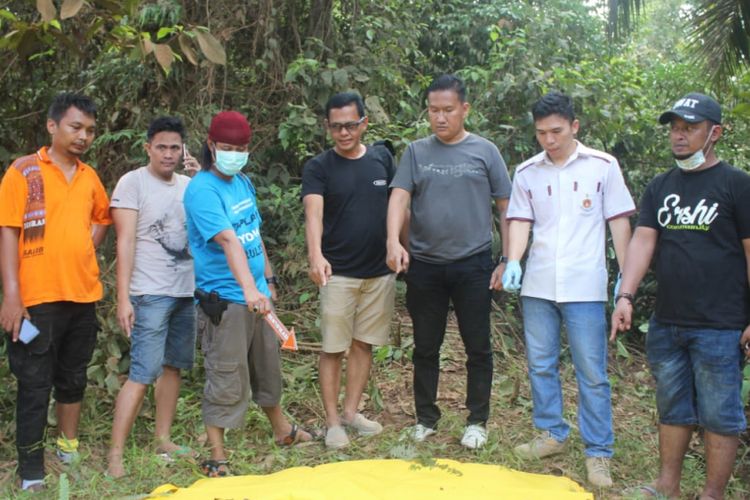 Lokasi penemuan jenazah Sofyan (43) yang ditemukan tinggal tulang di Kecamatan Lakitan Kabupaten Musi Rawas, Sumatera Selatan.