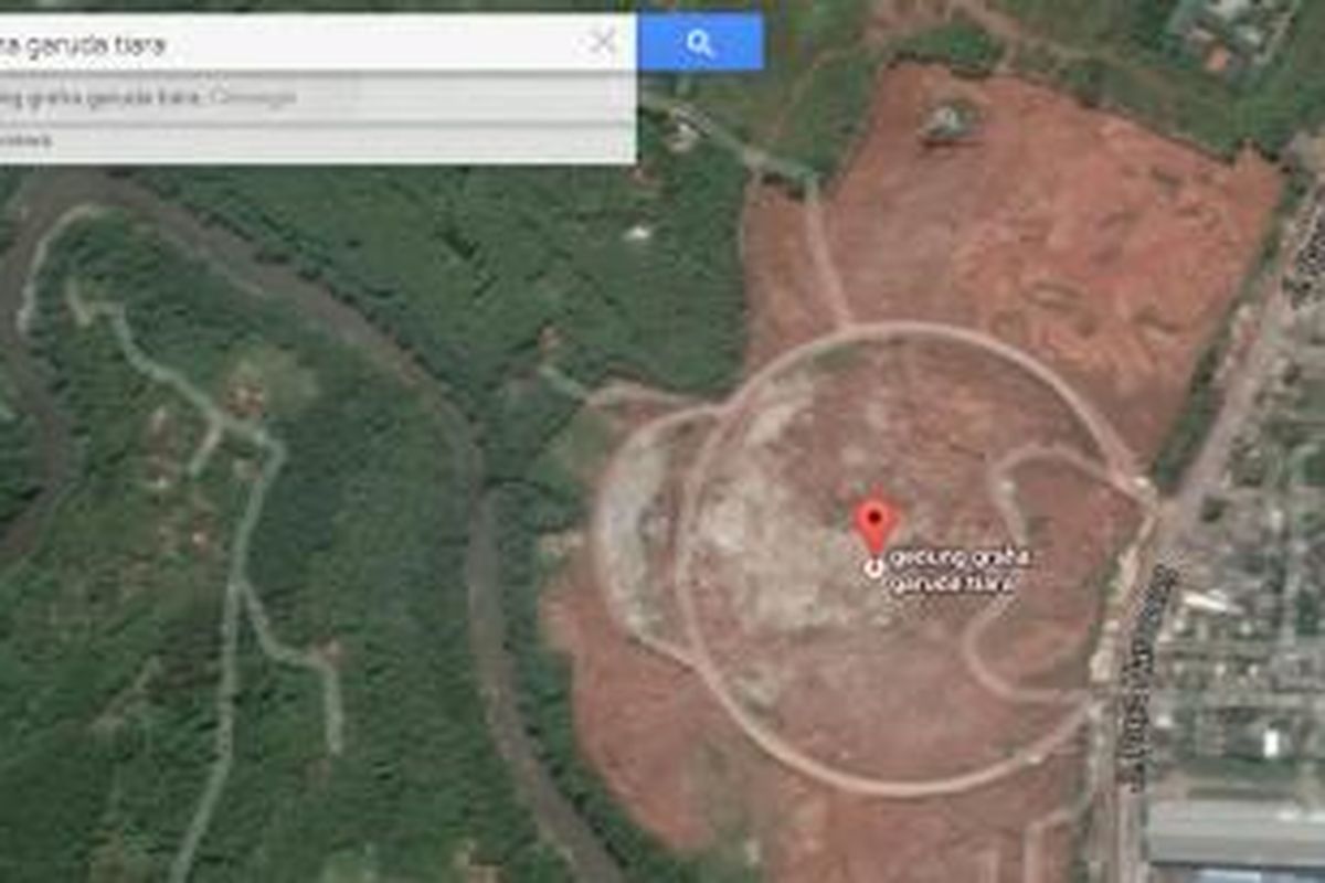 Area Gedung Graha Garuda Tiara Indonesia di google map. 