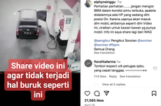 Video Mobil Terbakar di SPBU, Diduga gara-gara Sopir Main Ponsel