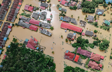 Ilustrasi Banjir Bencana Hidrometeorologi: pengertian, penyebab, jenis, dan dampaknya.